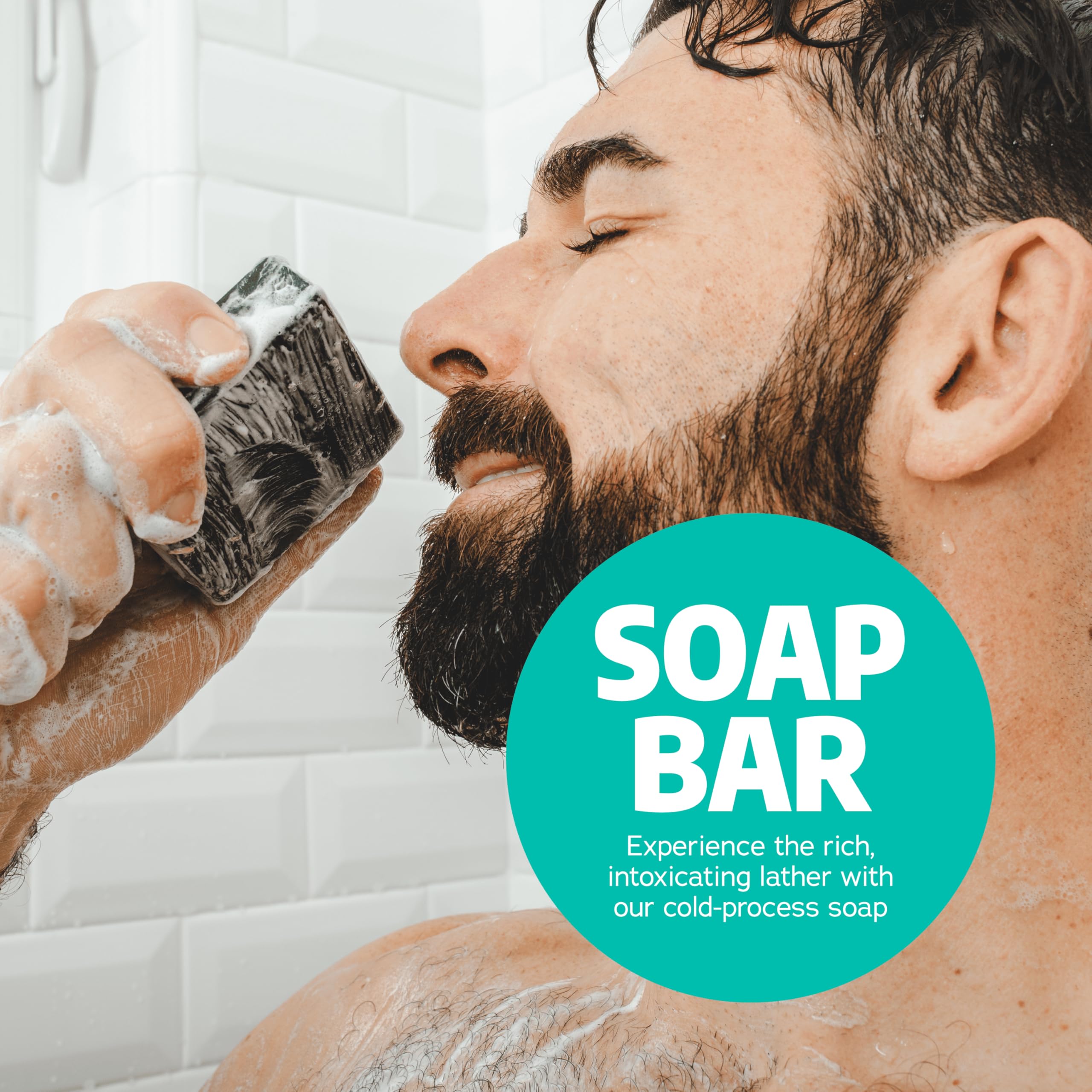 Dr. Squatch soap lathers richly, delivering a refreshing cleanse.