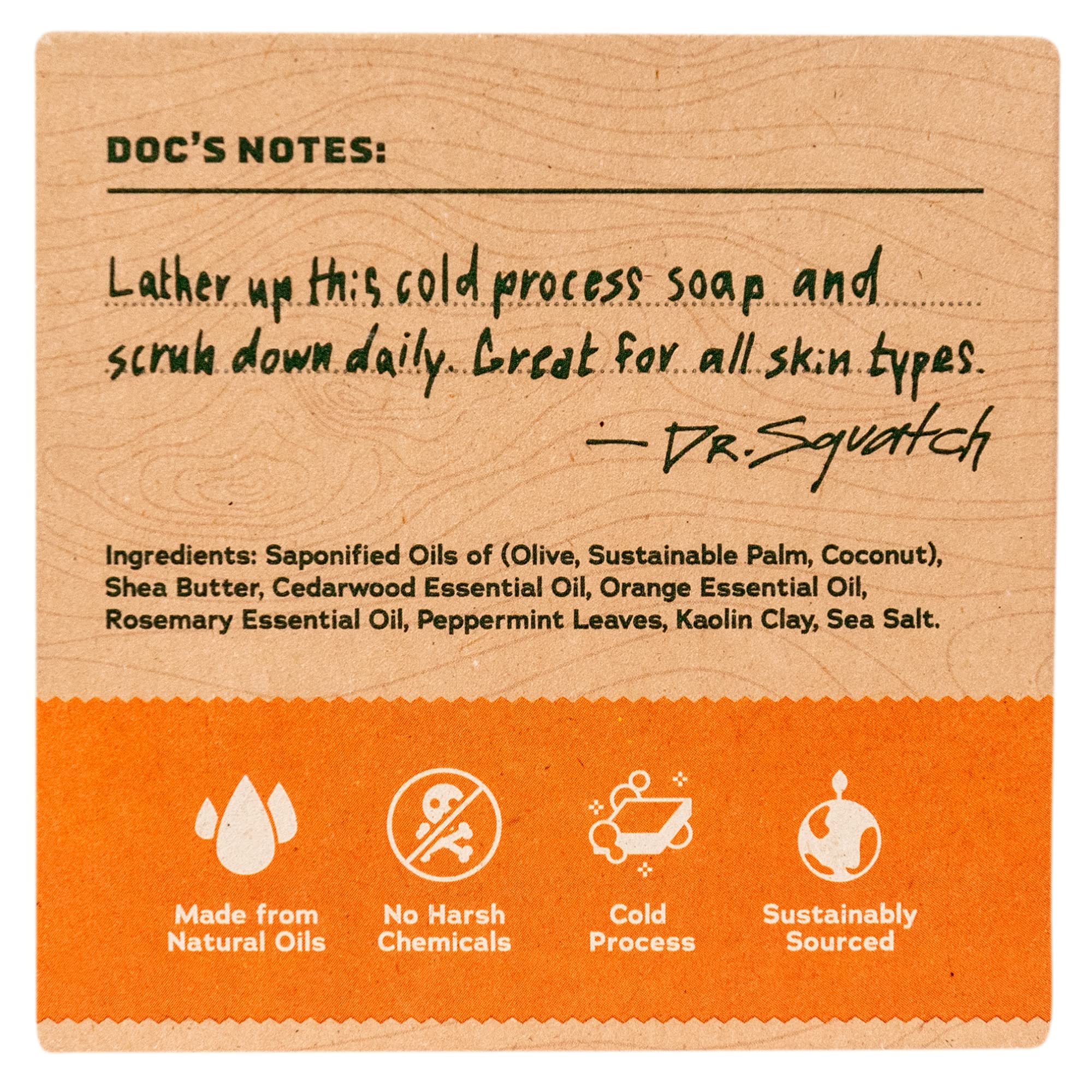 Dr. Squatch bar designed for men, part of a fresh shower routine.