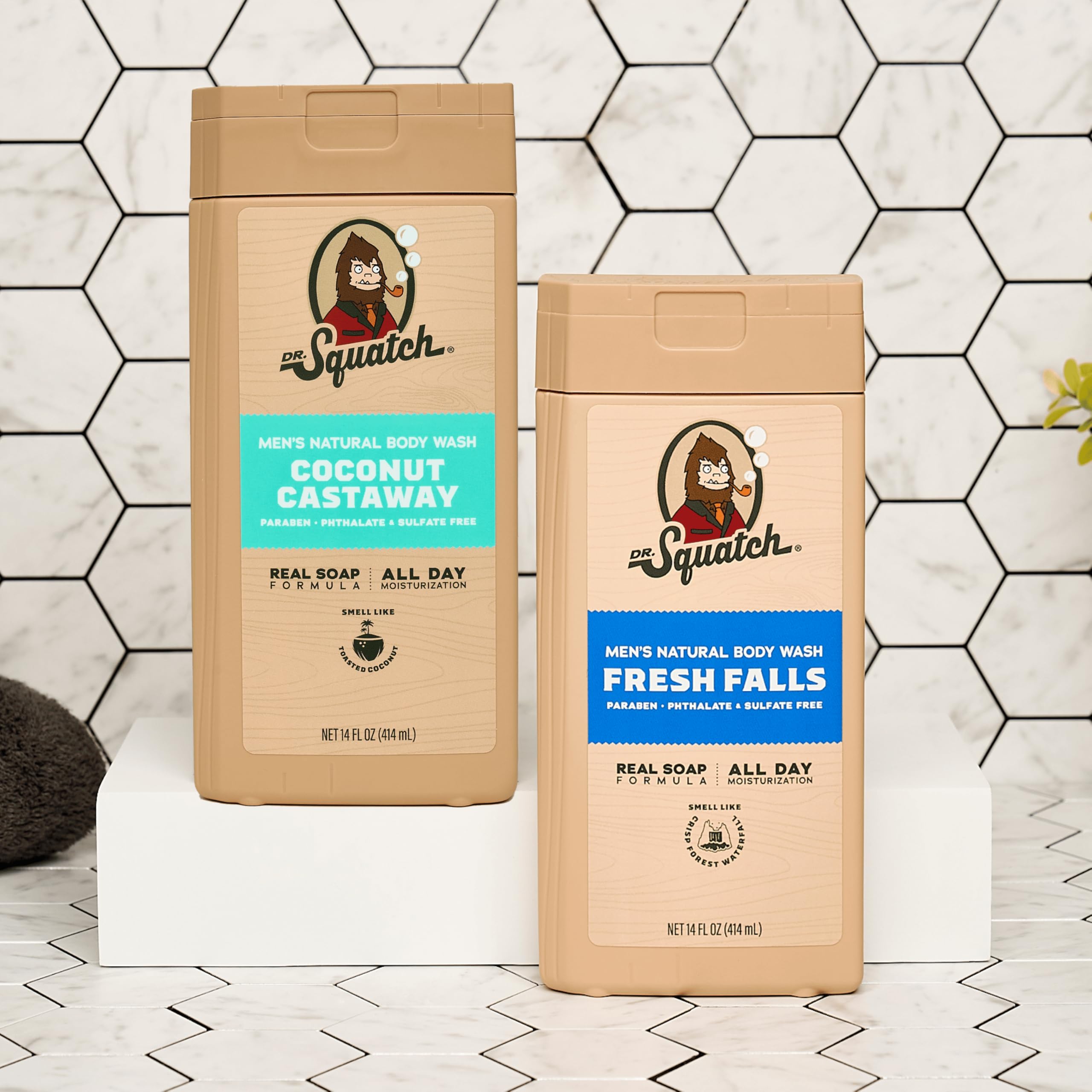 Dr. Squatch men's daily-use foam displays creamy lather.