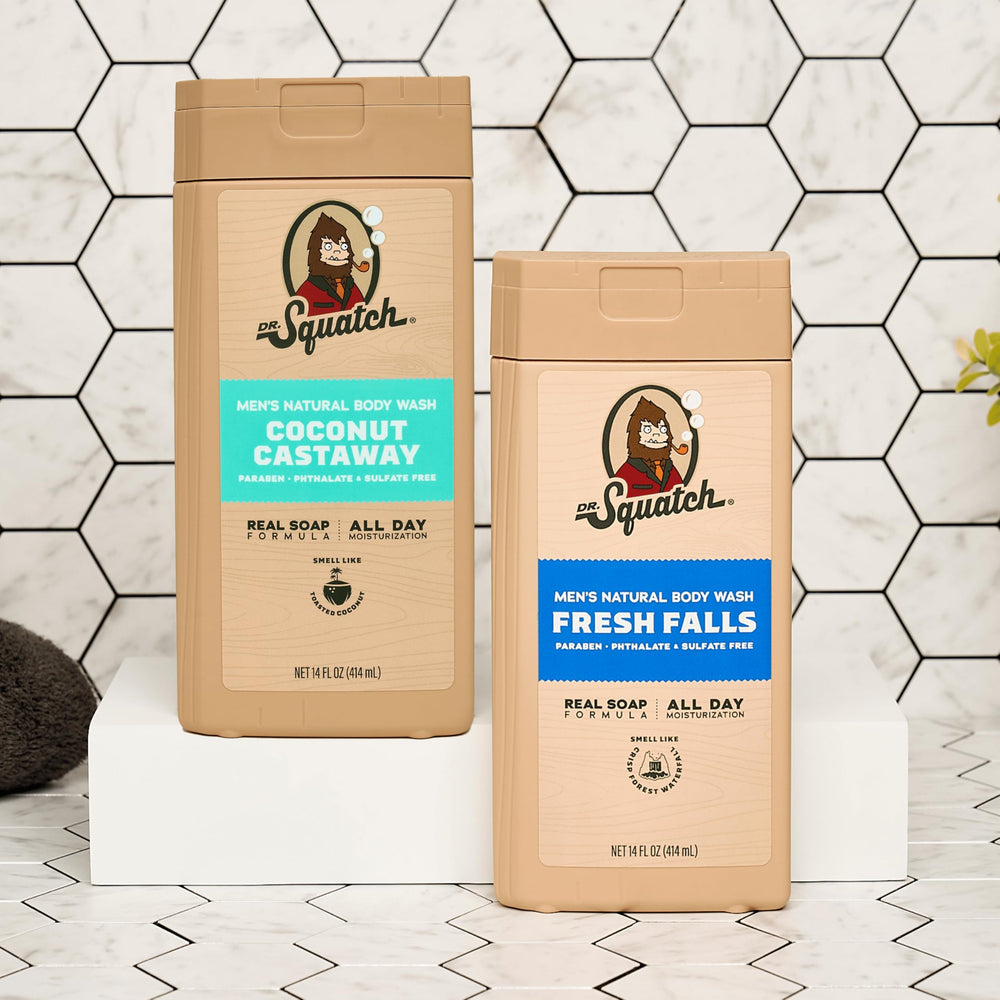Dr. Squatch men's daily-use foam displays creamy lather.