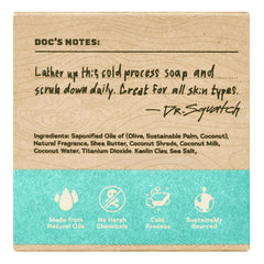 Dr. Squatch Natural Cold-Process Soap USA with coconut oil for nourished skin.