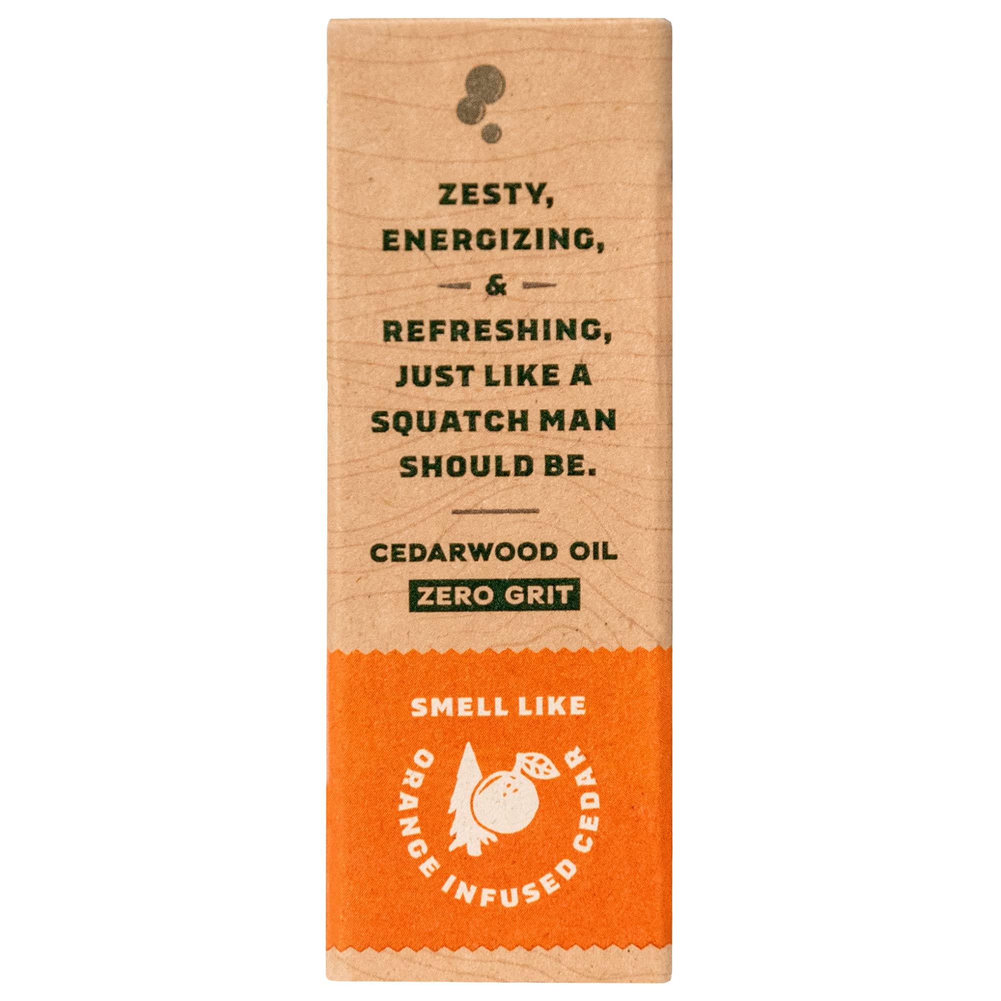 Dr. Squatch natural fragrance Cedar Citrus blends nature-inspired scent.