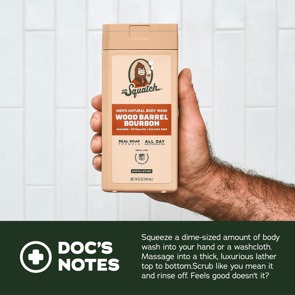 Dr. Squatch Natural Ingredients collection features hydrating, nourishing components for skin