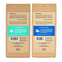 Dr. Squatch natural ingredients swatch emphasizes hydration and nourished skin.