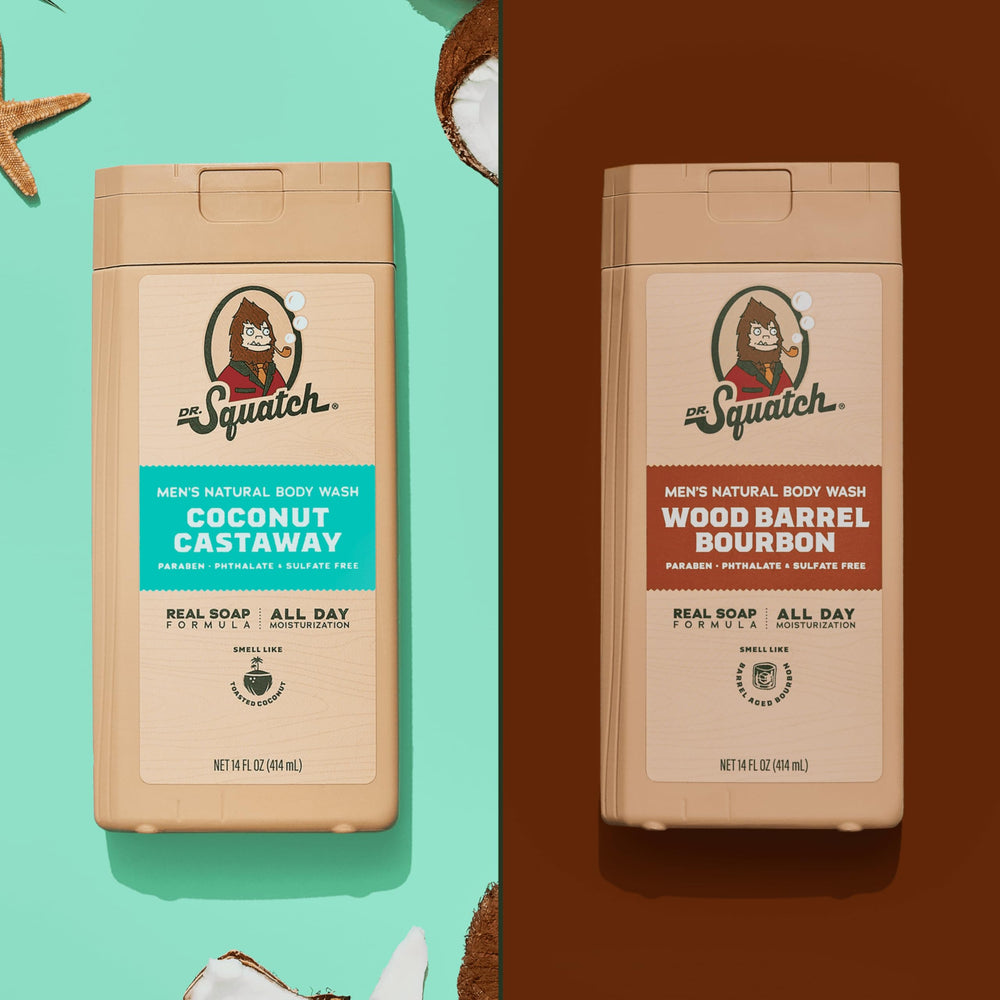 Dr. Squatch natural ingredients – hydrates and nourishes skin during every wash