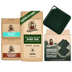 Dr. Squatch Pine Tar body wash 14 oz bottle with rugged scent and deep cleanse