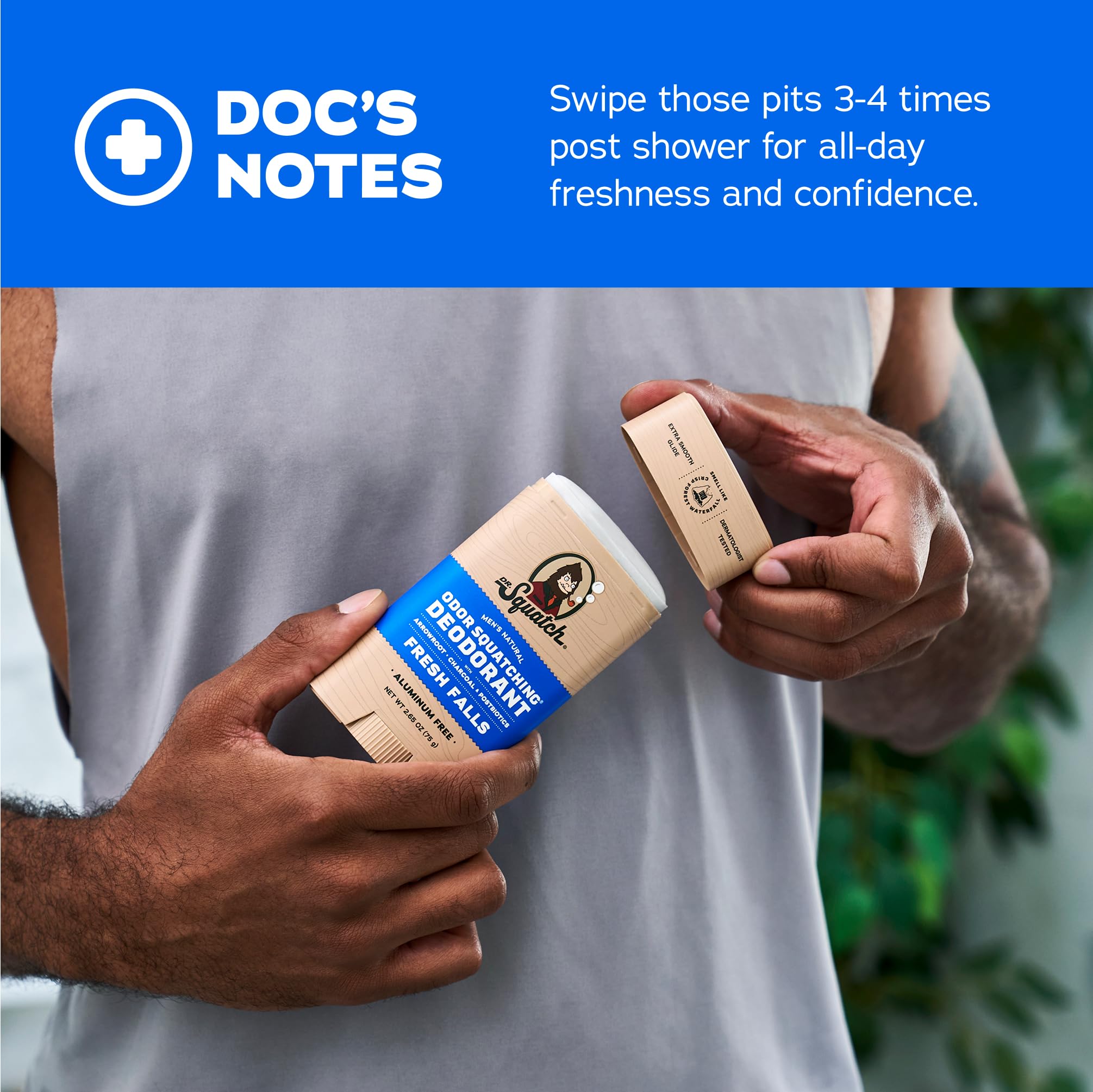 Dr. Squatch postbiotics boost skin-friendly protection while keeping fragrance natural.