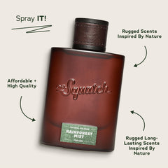Rainforest Mist spray shown for easy application and all-day freshness.