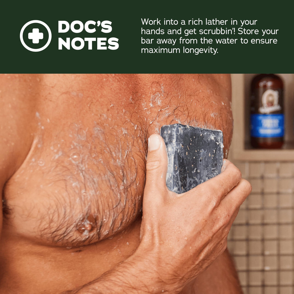 Dr. Squatch Rainforest Rapids soap bar—invigorating scent for post-workout refresh.