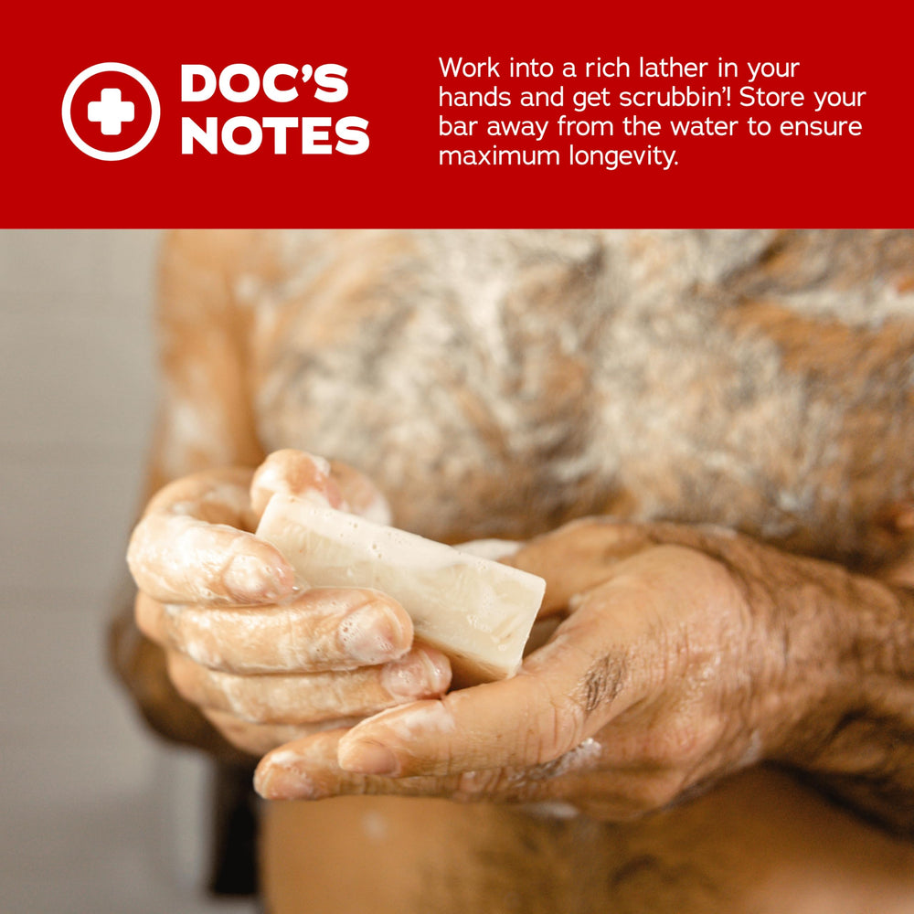 Dr. Squatch Sandalwood Summit kaolin clay ingredients – gentle exfoliation and cleansing.