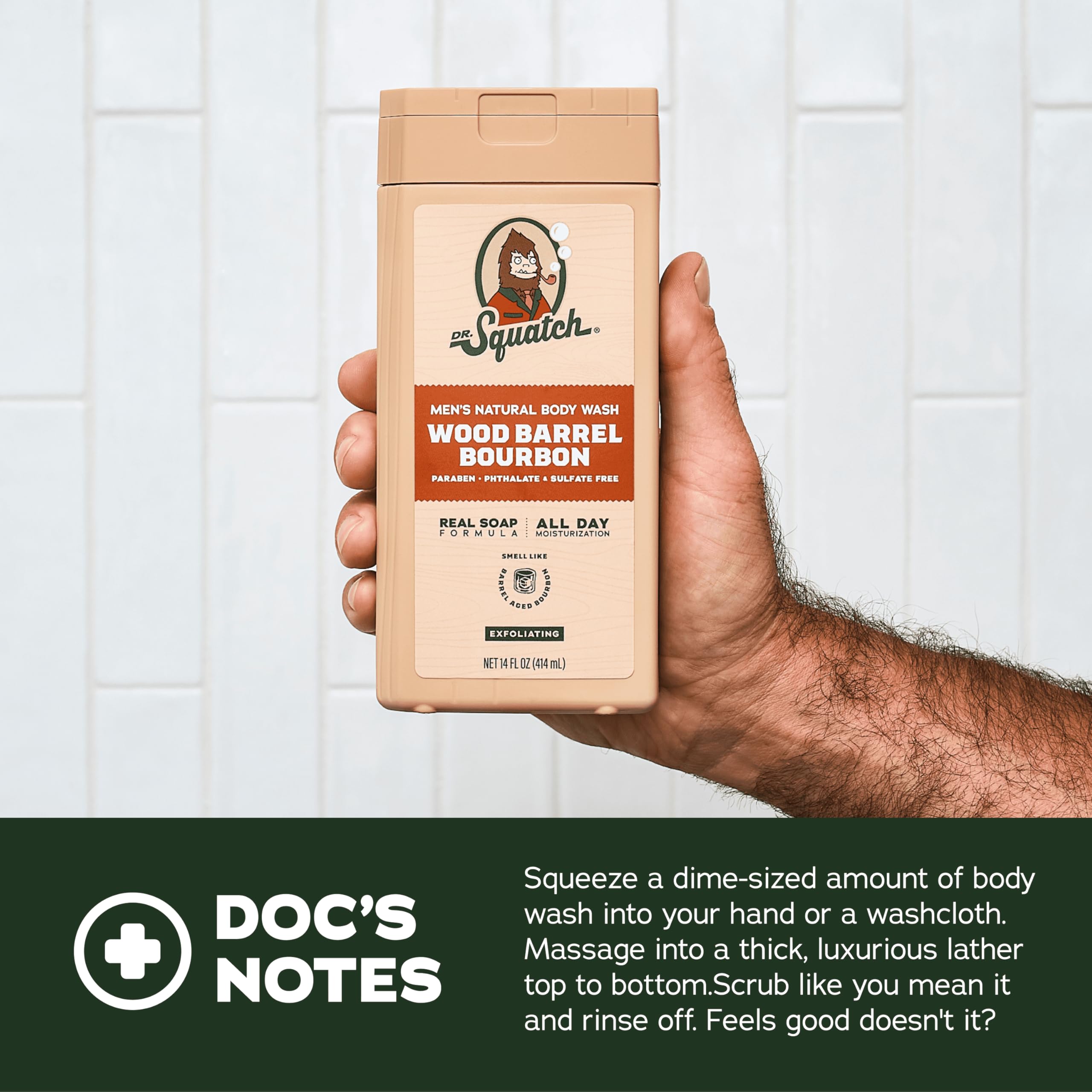 Dr. Squatch Scent-Lock tech illustration shows extended fragrance.