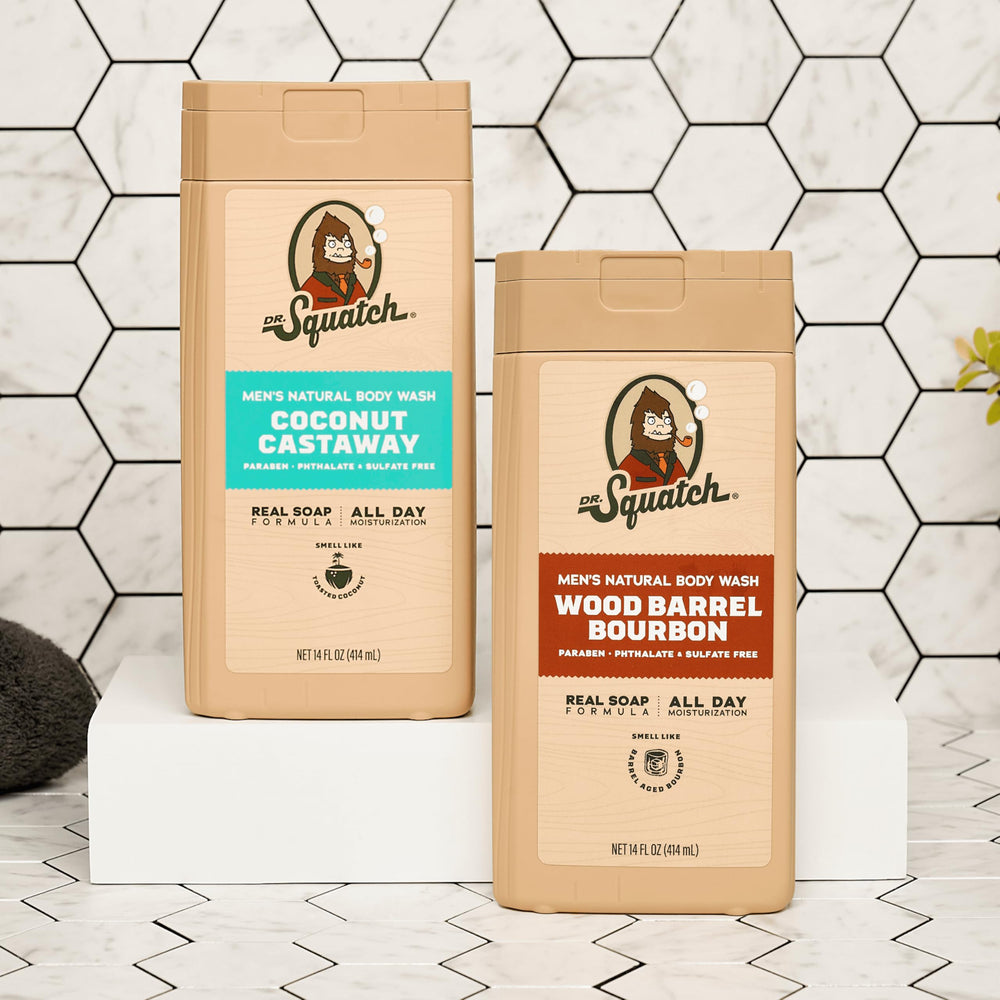 Dr. Squatch Scent-Lock technology – longer-lasting fragrance after shower sessions