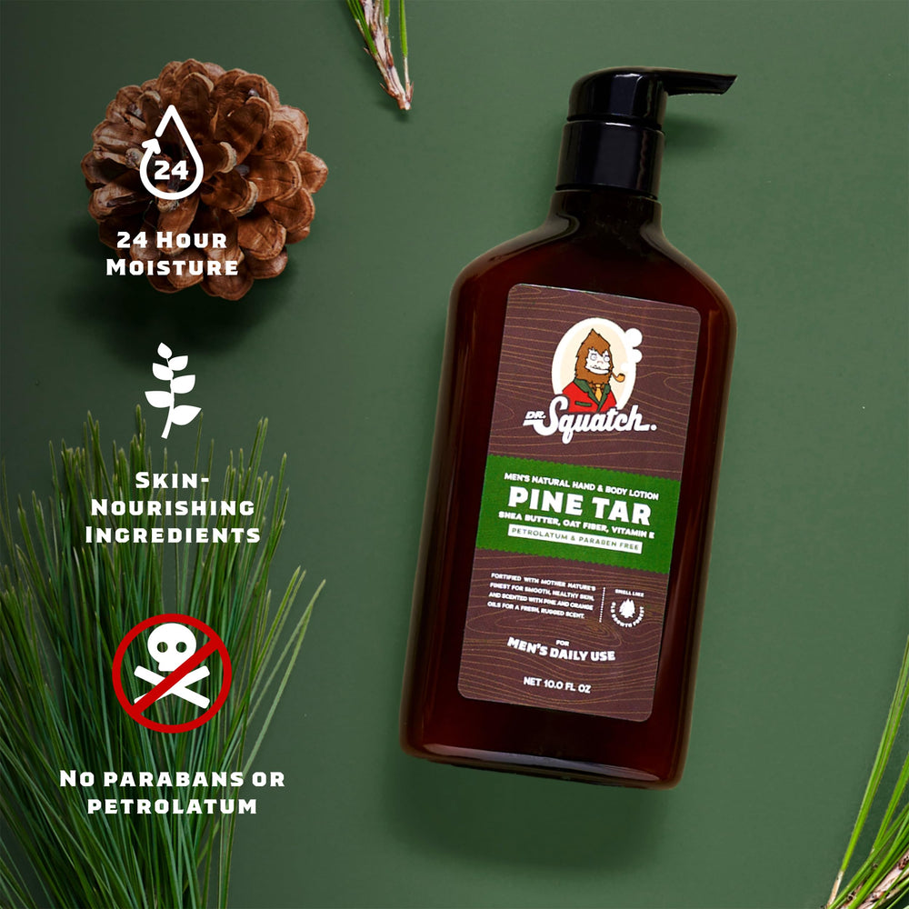 Dr Squatch with shea butter and coconut oil nourishes skin