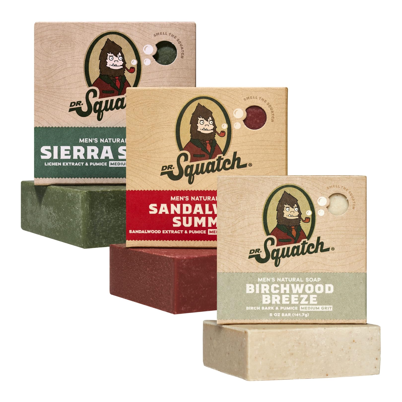 Dr. Squatch Sierra Storm bar soap provides a refreshing morning cleanse