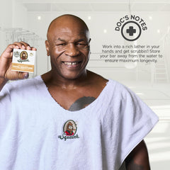 Dr. Squatch Total Moisture Bar Green Tea Butter unwrap reveals fragrance-free comfort.