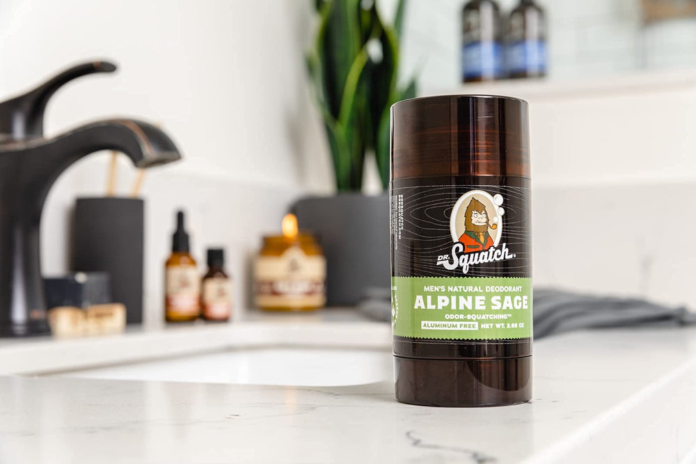 Dr. Squatch underarm application shows smooth glide for easy use