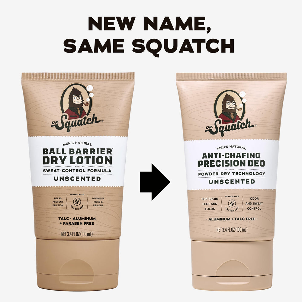 Dr Squatch unscented label close up for versatile use