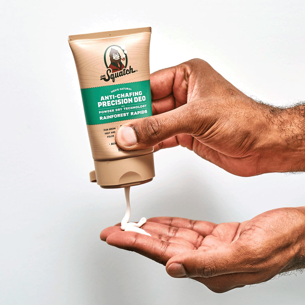 Dr. Squatch Whole Body Deodorant Rainforest Rapids 2-pack front view for easy daily use.