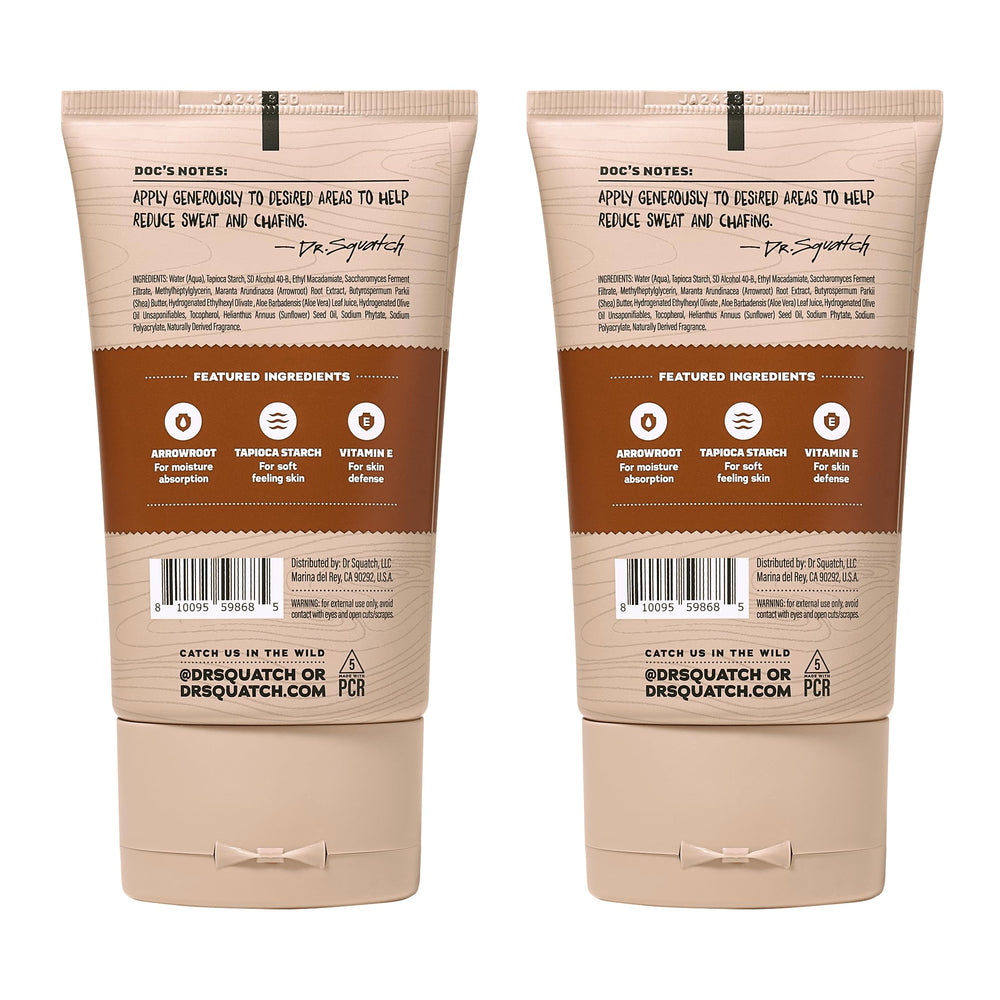 Dr. Squatch dermatologist-tested label signals skin-friendly use.