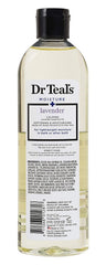 Dr Teal's Lavender oil pour showing shimmering finish and calming scent.
