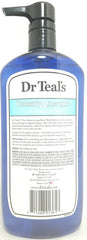 Dr Teal's aloe vera bottle highlights skin hydration with Shea Butter and Vitamin E.