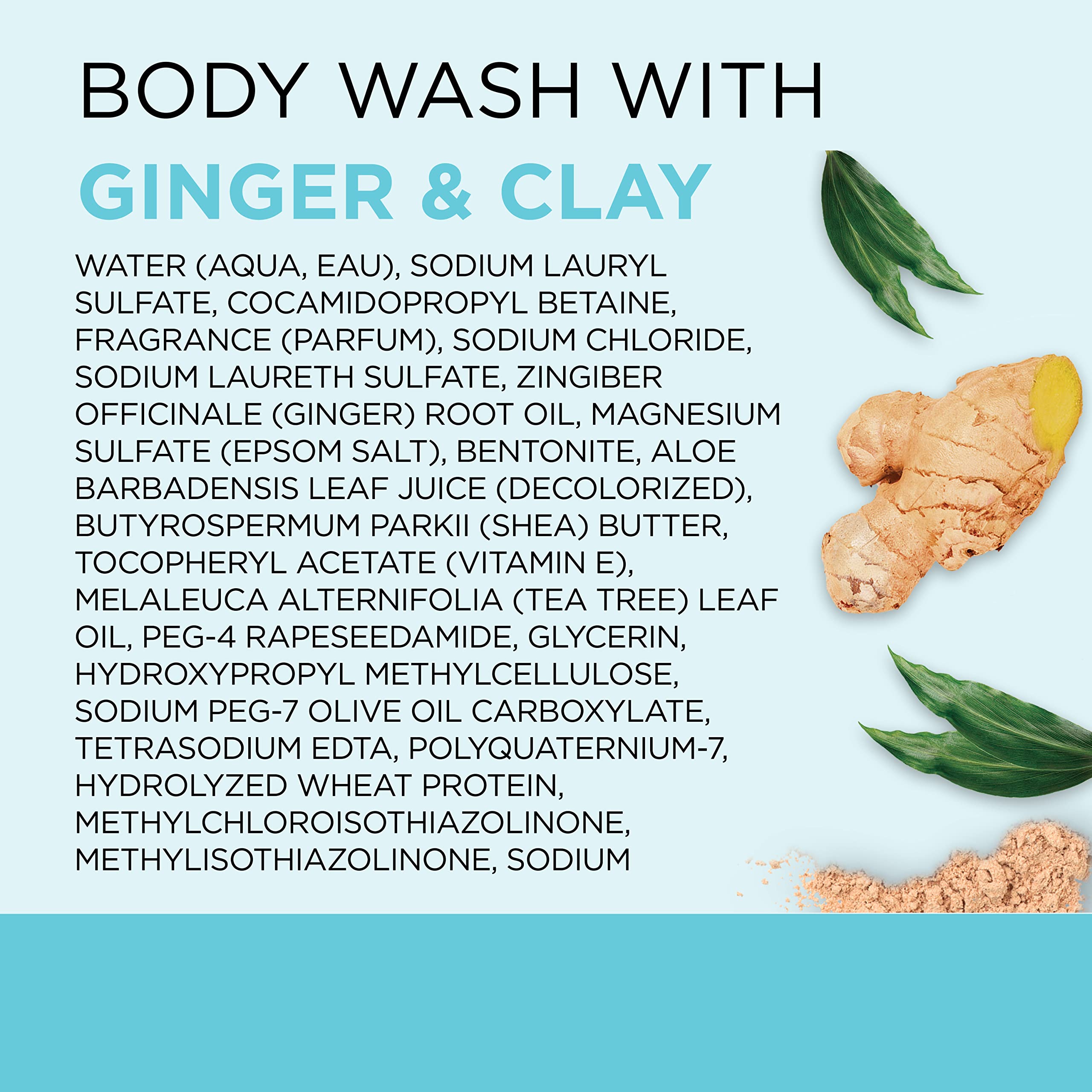 Dr Teal's Body Wash detox scent from ginger for a refreshing start.