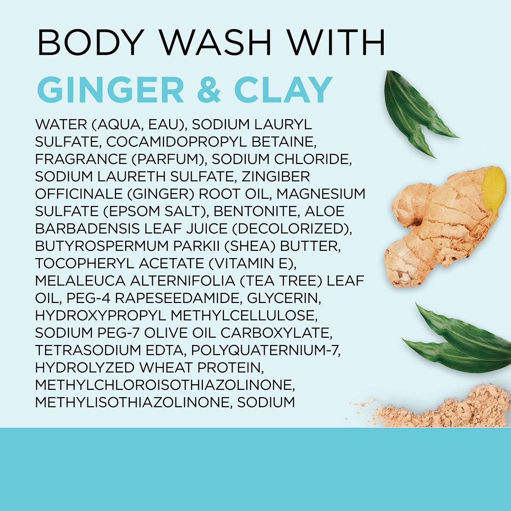 Dr Teal's Body Wash detox scent from ginger for a refreshing start.