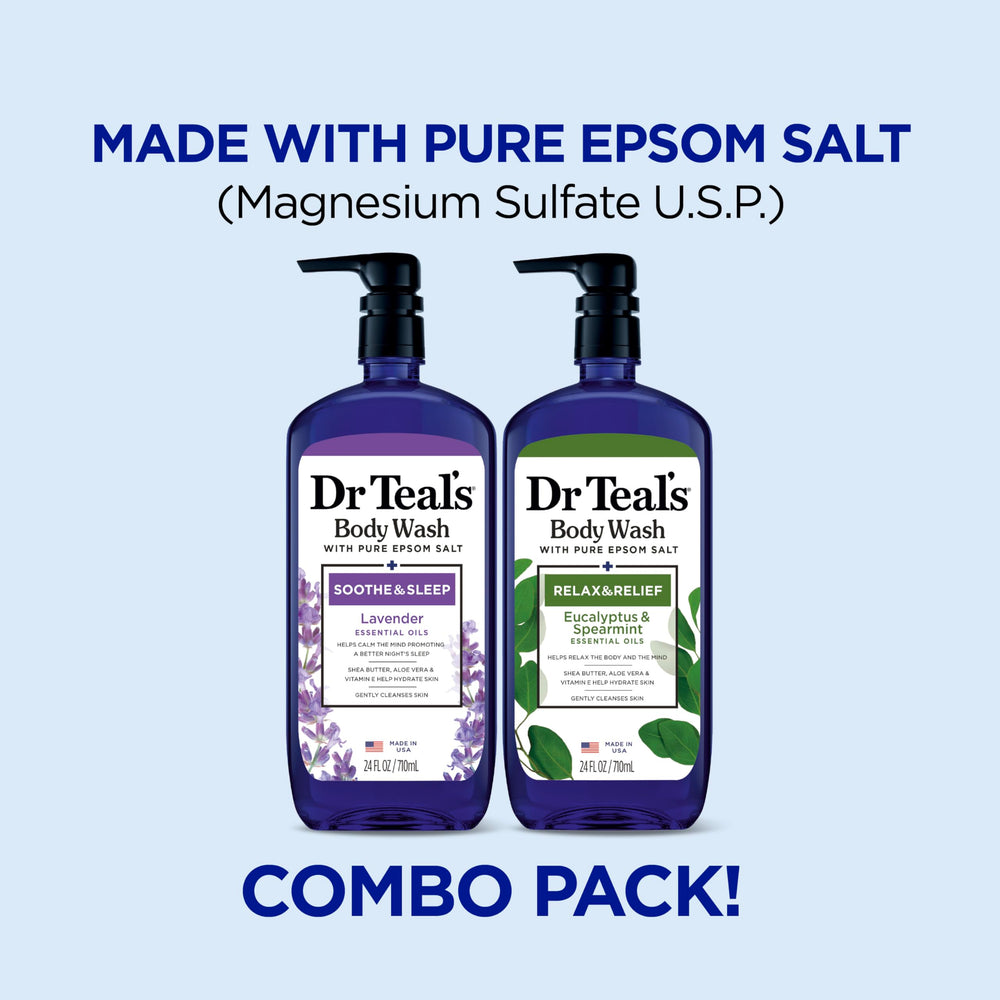 Dr Teal's Lavender Eucalyptus foam forms a rich, soothing lather.