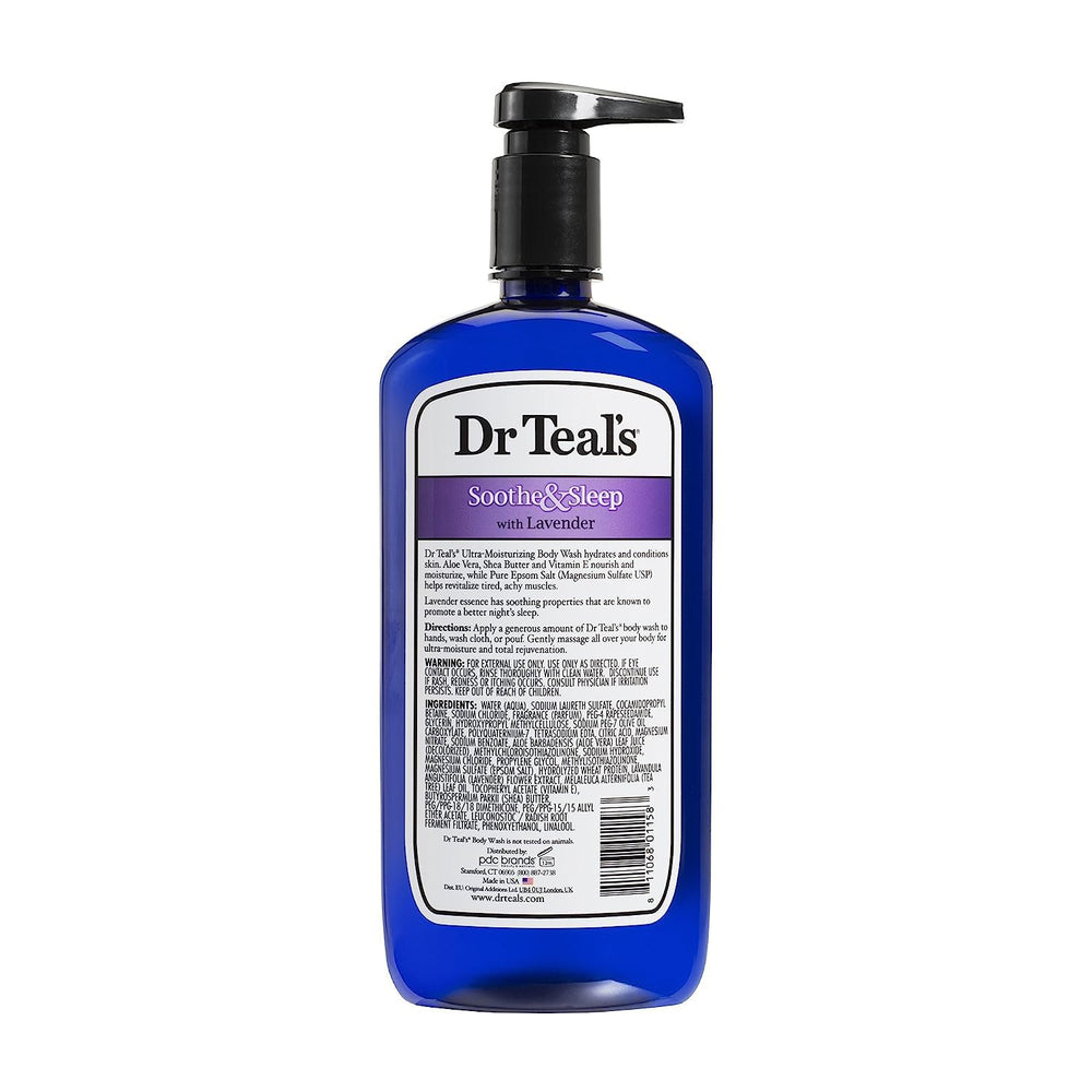 Dr Teal's Vitamin C & Citrus Body Wash emphasizes bright, glowing skin after cleansing.