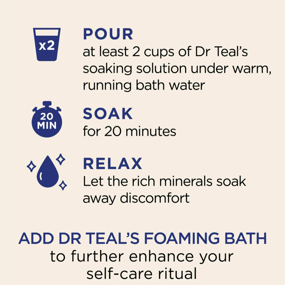 Dr Teal's Cozy Vanilla Season bath scene with bubbles for stress-relief ritual.