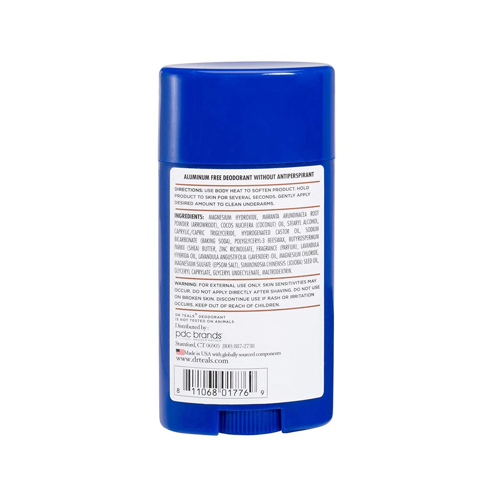 Dr Teal's deodorant ingredients magnesium arrowroot baking soda