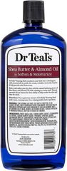 Close-up of Dr Teal's foaming bath lather highlights spa-like bubbles.