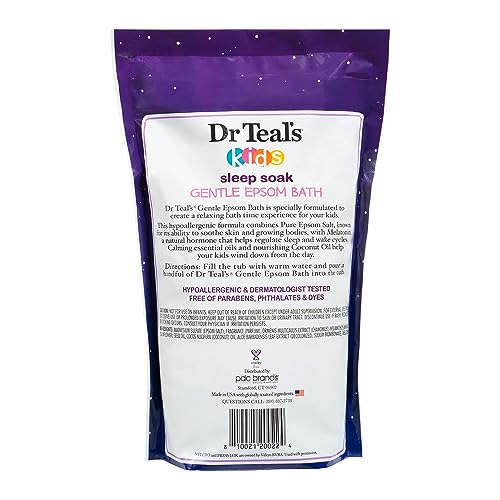 Dr Teal's Kids Sleep Bath packaging with Velcro seal for easy reseal