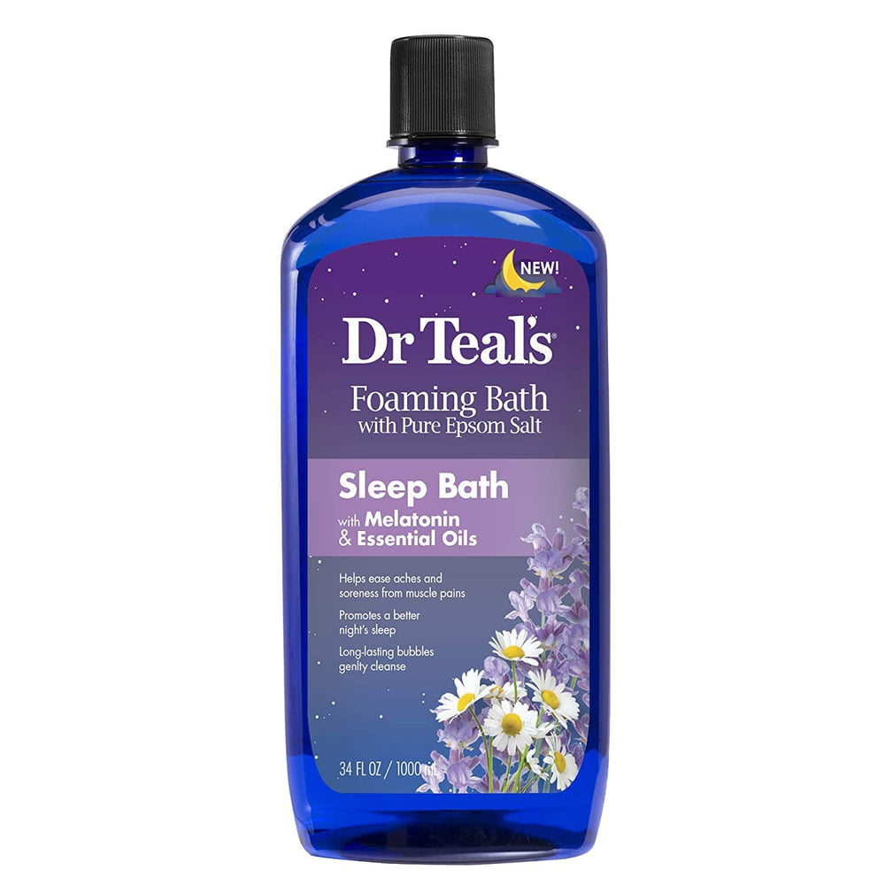 Dr Teal's Melatonin Sleep Bath lotion for nourishing skin before bed