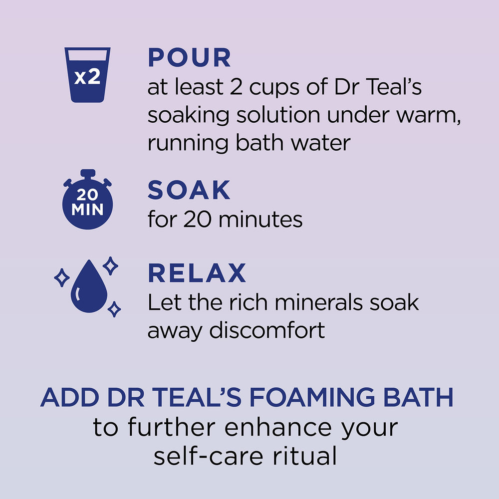 Dr Teal's Melatonin Sleep Blend bath scene highlights a calm pre bed ritual.
