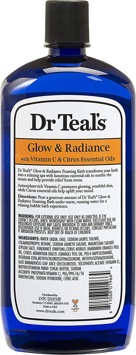 Dr Teal's Shea Butter and Almond Oil application demonstrates hydrating skin care moment.
