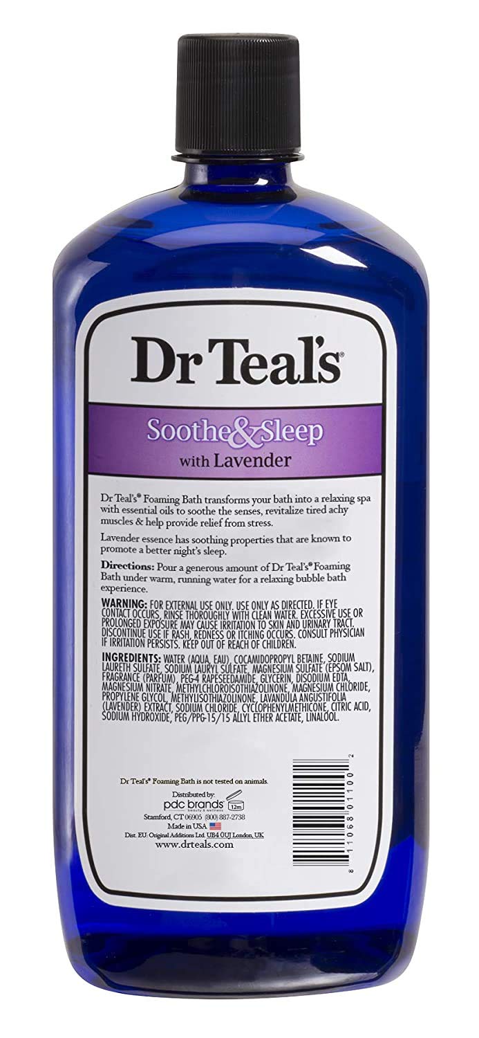 Dr Teal's Set Regalo: dos botellas de baño espumoso para spa en casa.