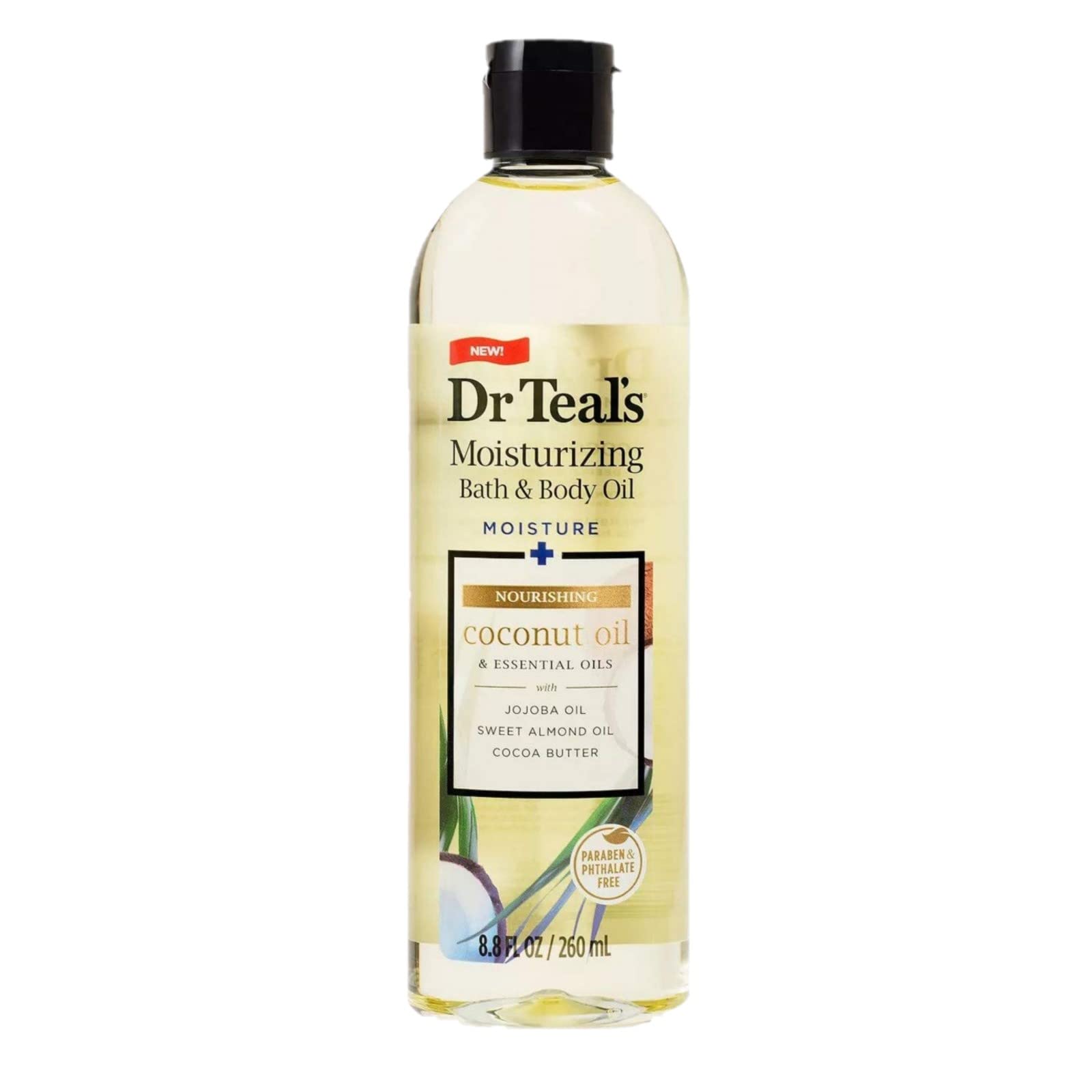 Dr Teal's Ultra Rich Shea Butter Bath & Body Oil bottle ready for hydration