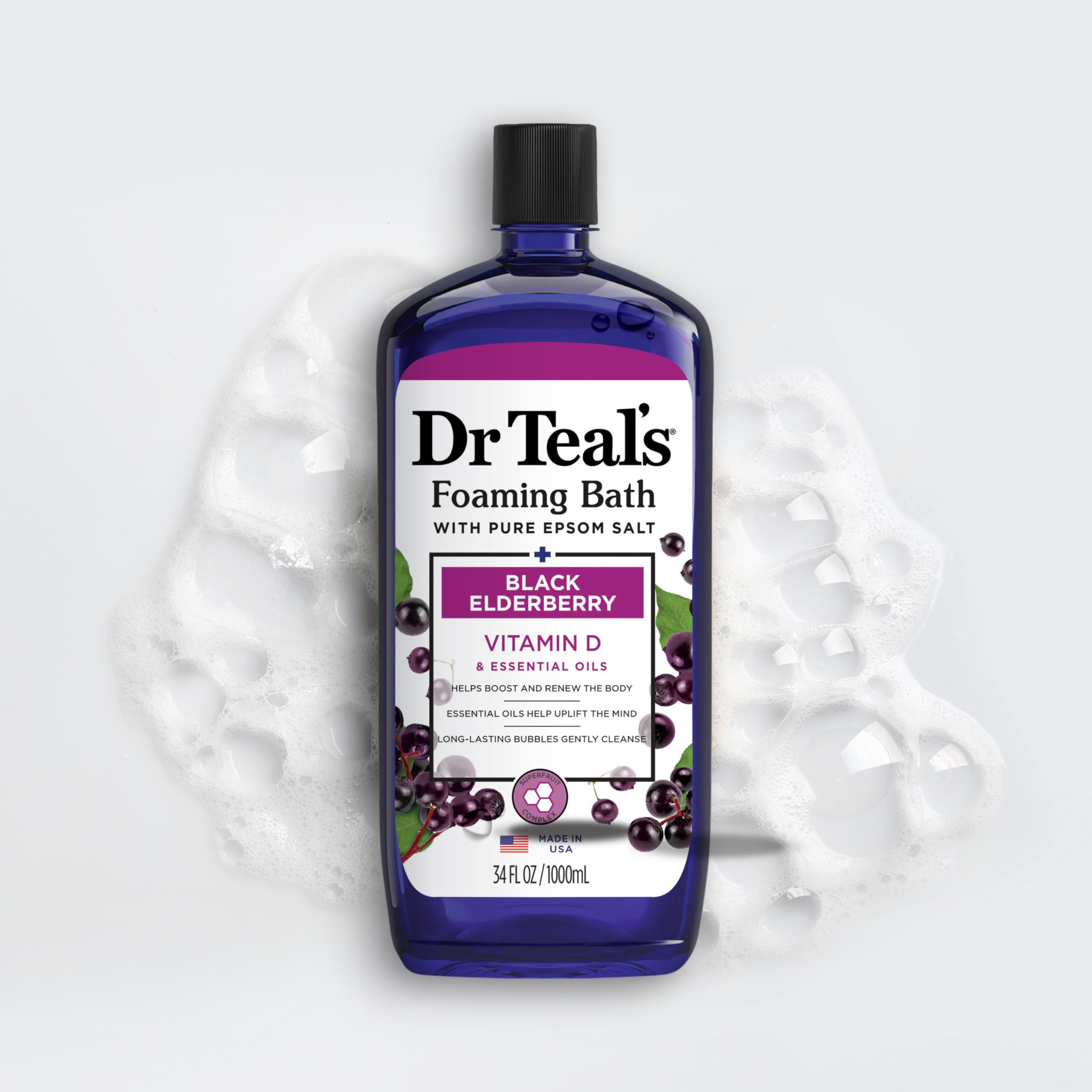 Dr Teal's Vitamin D mood-boost in bath experience.