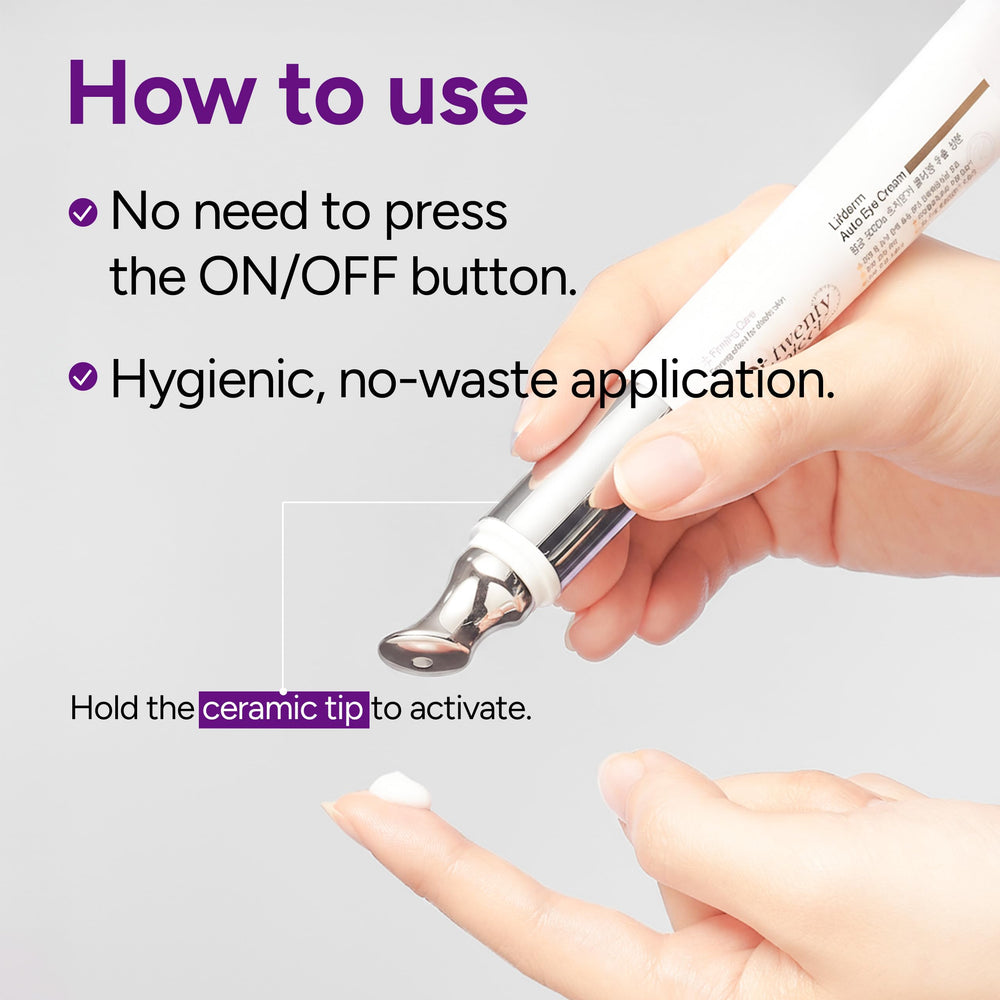 Dr.twentyproject Lifderm eye cream device ready for self-care routines