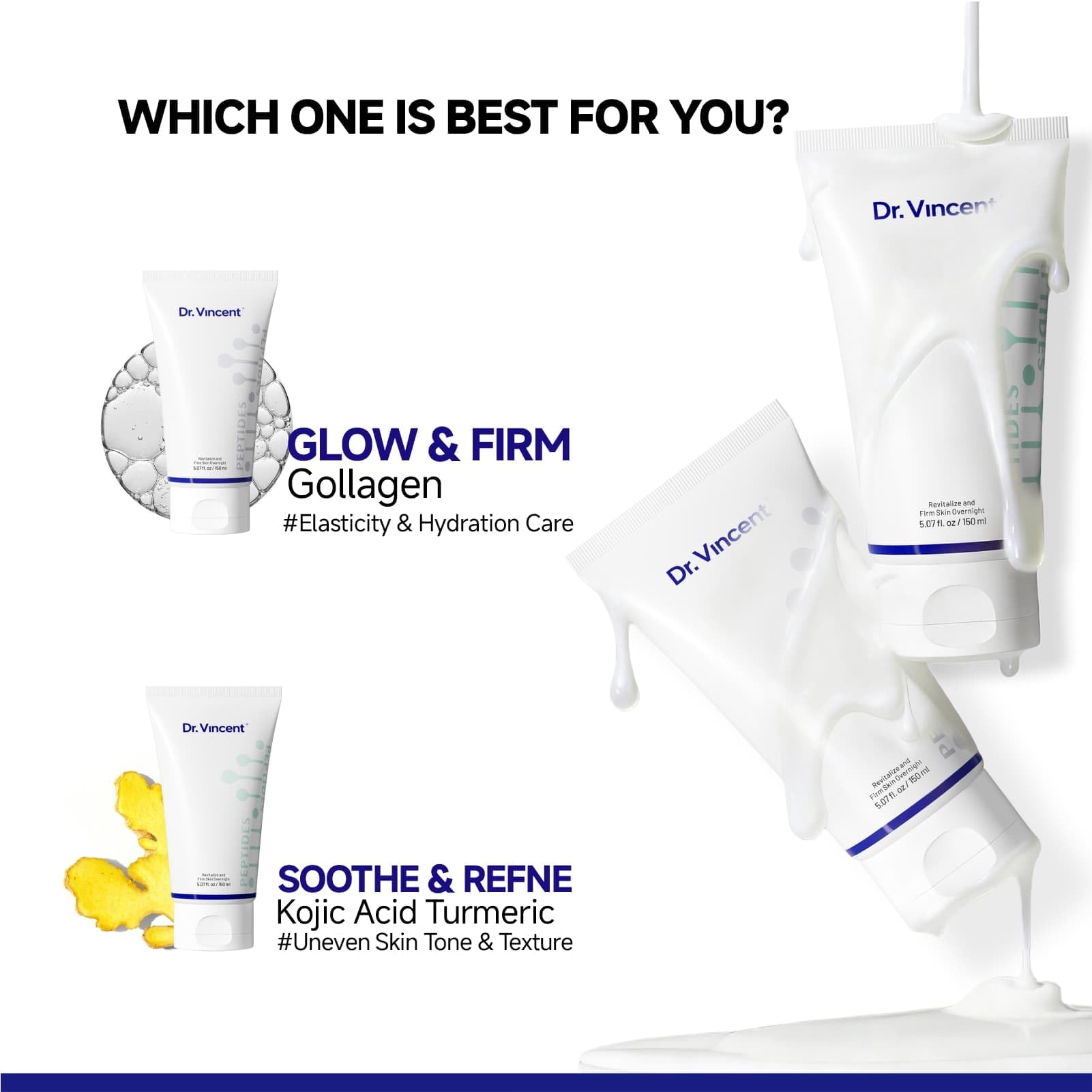 Dr Vincent morning radiance after use with refreshed, plumper look