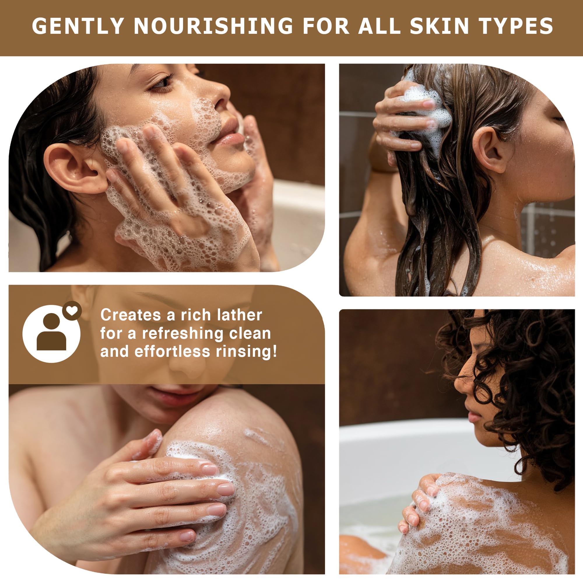 Dr. Woods Multi-use cleanser suitable for face, hands, and body.