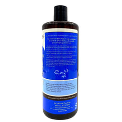 Dr. Woods Peppermint lather showing thick bubbles for luxurious cleansing.