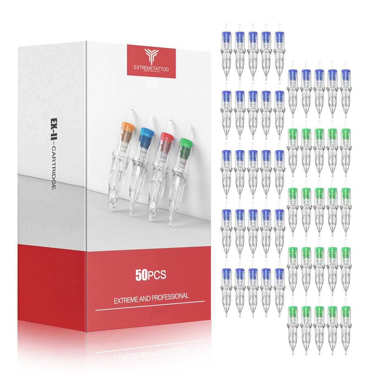 Dragonhawk Extreme cartridges 1003RL close-up for precise line work and smooth shading.