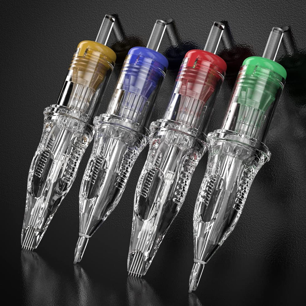 Dragonhawk Extreme cartridges in use on skin-ready setup for smooth strokes.