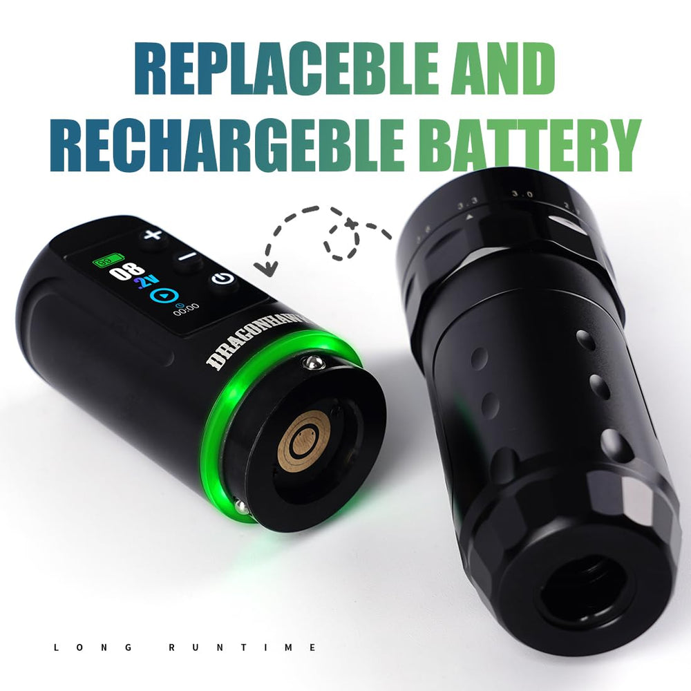 Dragonhawk L3 dual 2000mAh batteries for extended cordless use