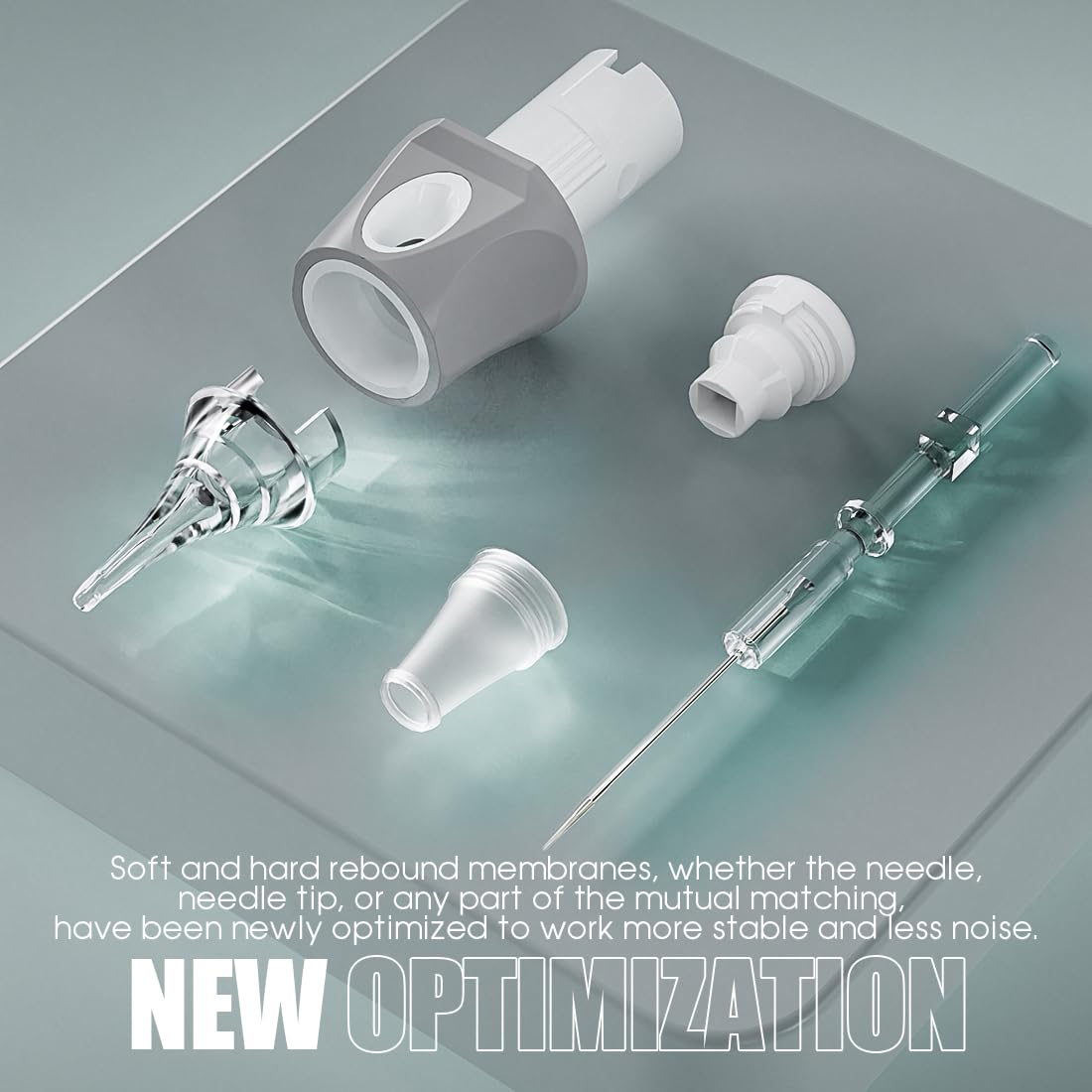 Dragonhawk soft-grip handle tattoo cartridges shown for comfortable session length.
