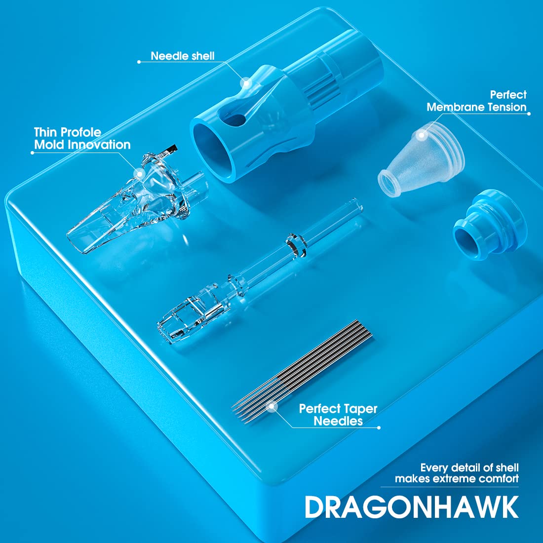 Dragonhawklabs light transparent tubes enhance visibility during work