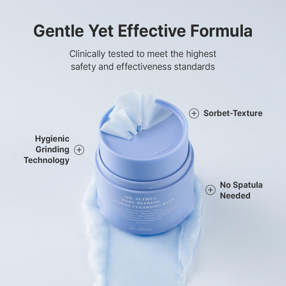 Dr.Althea applied by hand illustrating simple one-step cleansing