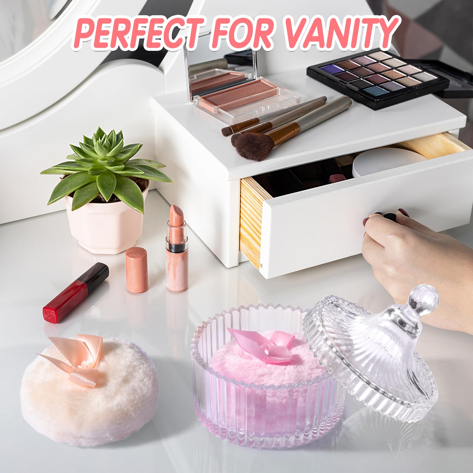 Draupnir soft plush powder puff closeup highlights luxurious feel